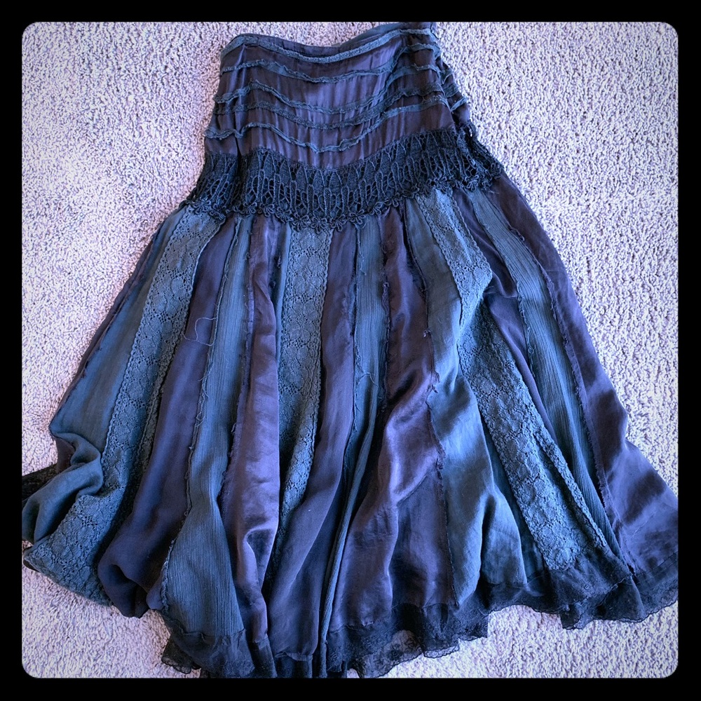 Beautiful, Black, Bohemian Gypsy Skirt